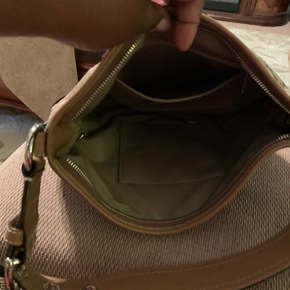 Coach Beige/Leather Handbag - Picture 3 of 6